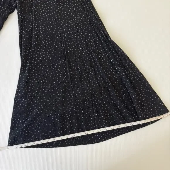 Anthropologie Skirted Wide Leg Pants Black Polka Dot Culottes Skirty Festival 8 - Picture 5 of 16